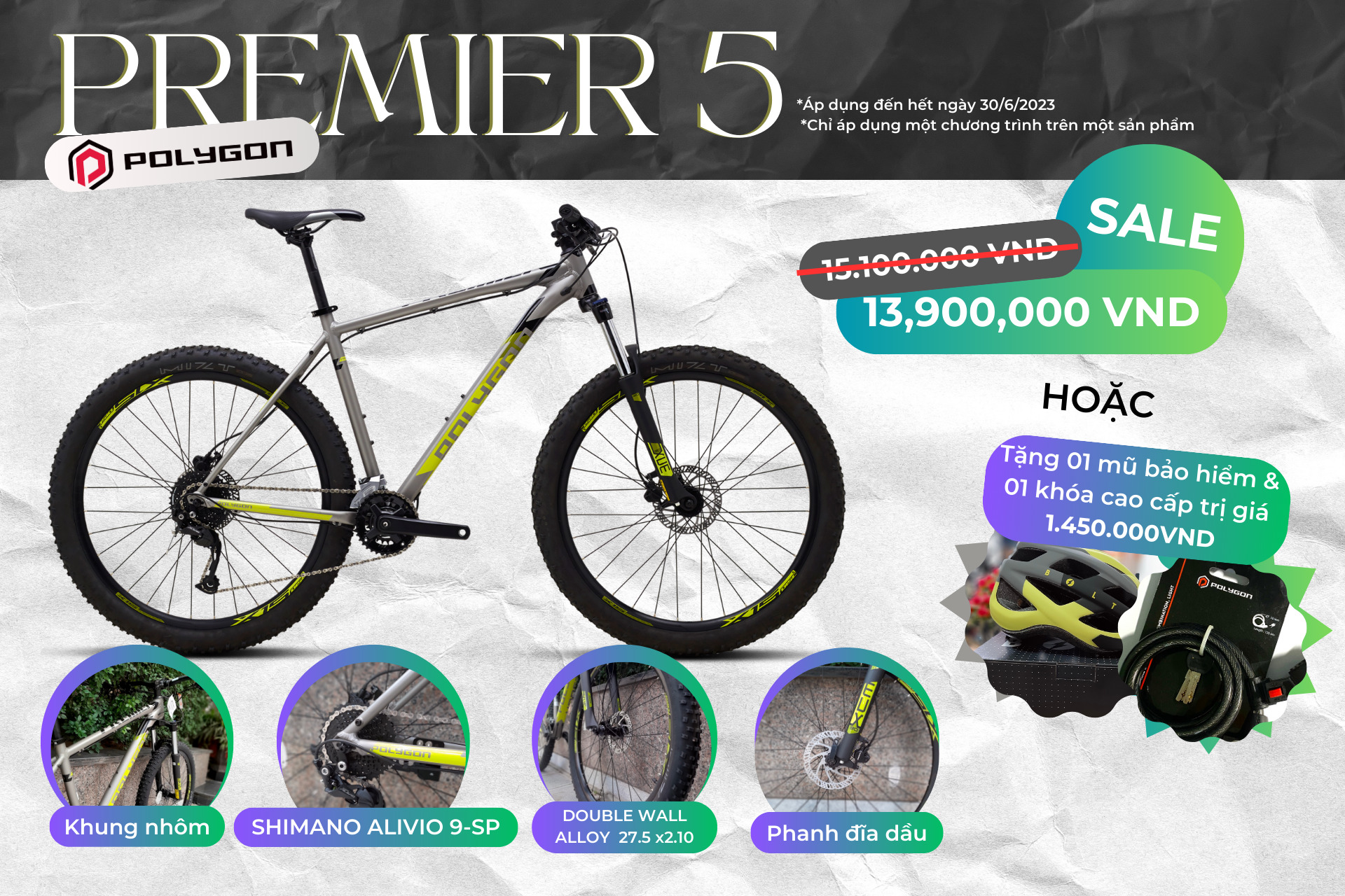 xe đạp polygon PREMIER 5